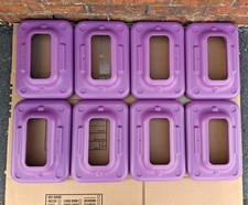 8 ORIGINAL CIRCUIT SIZE AEROBIC THE STEP PLATFORM RISERS 10x14 PURPLE