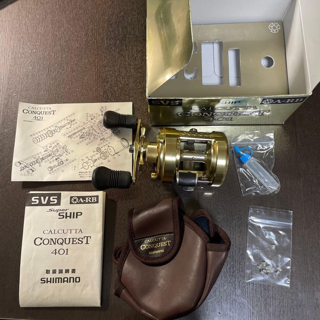 Shimano Calcutta Conquest 401 Baitcast Fishing JDM Reel Left