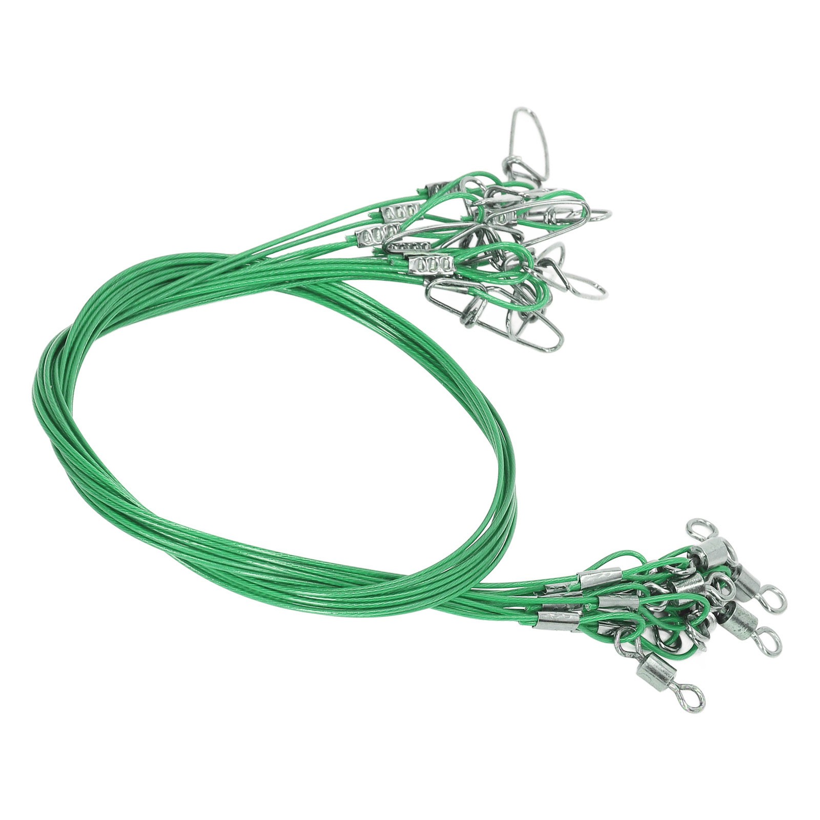 Fishing Line Leaders High Carbon Steel Fishing Leaders With Swivels For AJ