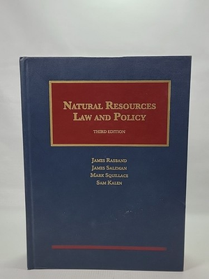 #ad #ad Natural Resources Law and Policy Hardcover Third Edition $107.95