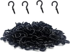 100PCS Small Hooks, 0.5in Small Screw Hooks Small Hooks for Hanging, Tiny Screws