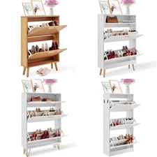 Uimoso Shoe Cabinet with 2/3 Flip Drawers Shoe Storage Cabinet for Entryway