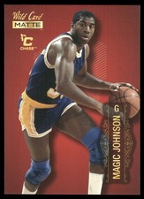 2022 Wild Card Matte #MB-53 Magic Johnson Red Chase Los Angeles Lakers