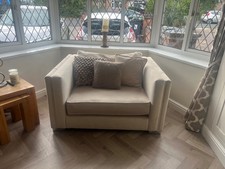 love chair sofa -Sofology Titan range Cream Immaculate