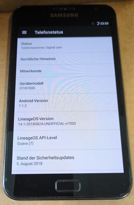 Samsung  Galaxy Note GT-N7000 - 16GB - Smartphone