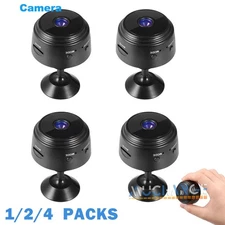2/4 unidades de mini cámara WiFi inteligente inalámbrica 1080P versión nocturna