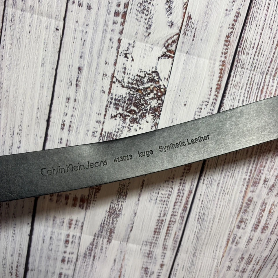 Jeans Calvin Klein Medianos Negro Hebilla de Cinturón 413013 Cuero Sintético Foto 4 de 4