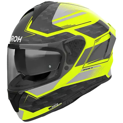 AIROH Spark 2 Motorrad Integralhelm Zenith Matt Gelb ECE 22.06, Gr. XS-2XL