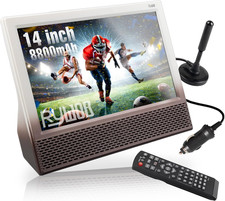 14    Portable TV with Antenna,Built-In 8800Mah Rechargeable Battery,Atsc Digital