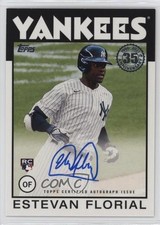 2021 Topps Update 1986 Topps Baseball Estevan Florial #86B-EF Auto 03ox