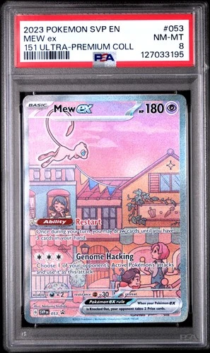 2023 POKEMON SVP EN-SV BLACK STAR PROMO 151 ULTRA-PREM COLL #053 MEW EX PSA 8