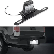 License Plate Light Kit with Trailer Holder,Waterproof Black 