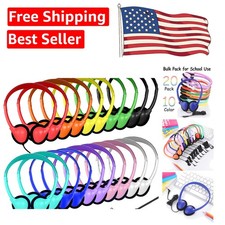 Wholesale 20 Pack Kids Headphones - Lightweight, Comfortable & Attractive Colors