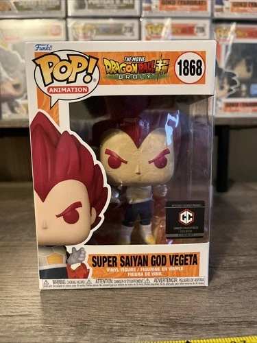 Funko Pop! Vinyl: Dragon Ball - Super Saiyan God Vegeta - Chalice Exclusive