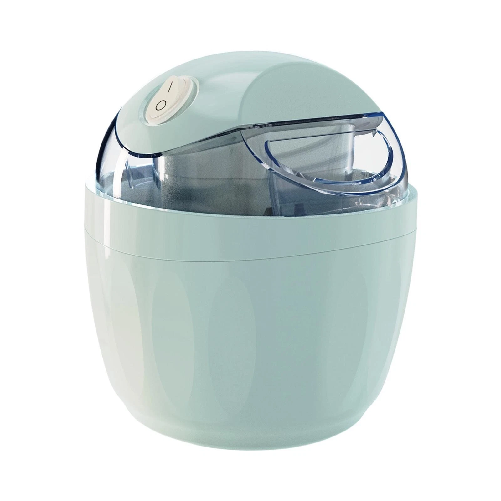 Electric Ice Cream Maker with Lid Space Saving 500ml Capacity Household Mini