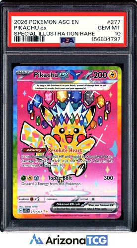 Pikachu ex - Ascended Heroes #277 Price & Value ($410.31) | PokeScope