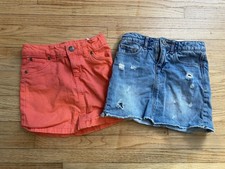 Girl 6 Skirt Distressed Denim Gap Coral Carter s Adjustable Waist