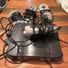 Nintendo 64 Black Console with Controllers Composite RCA