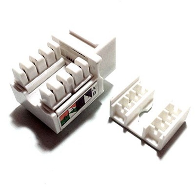 Network Modular Keystone Snap-in Jacks RJ45 CAT6/CAT5e Tool-Less Gold Plated ...