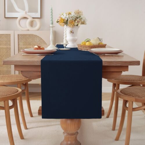 Corredor de mesa de lino francés premium para comedor, bodas y ocasiones especiales - Imagen 25 de 37