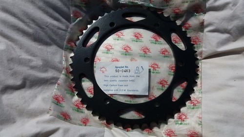 Kawaskai KMX200 HINTERES KETTENRAD NEU JTR463 Hinterantrieb 50 ZÄHNE 75 MM SCHRAUBENZENTREN