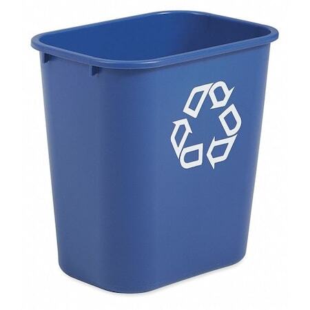 Rubbermaid Commercial Fg295573blue Recycling Wastebasket, Blue, 3 1/4 Gal