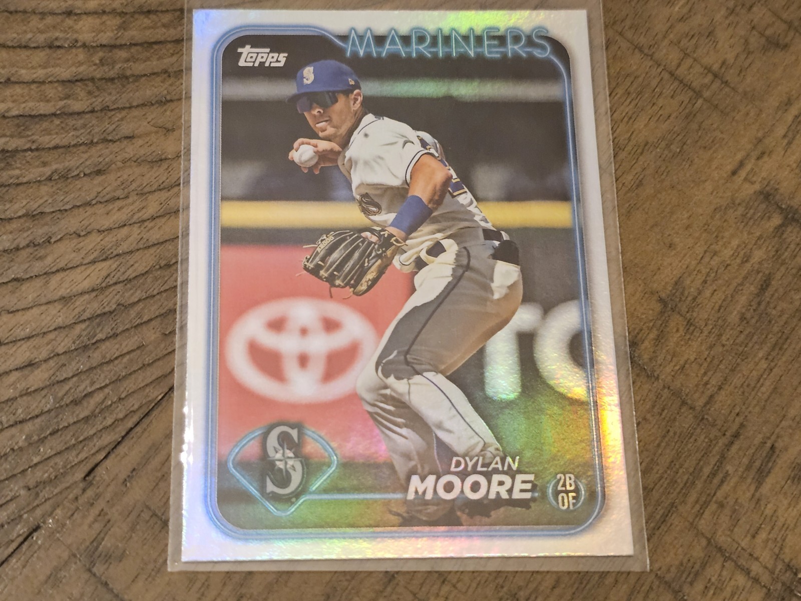 2024 Topps #441 Dylan Moore Rainbow Foil Nmmt