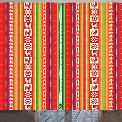 Bunt Rustikale Gardine amerikanische Aztec