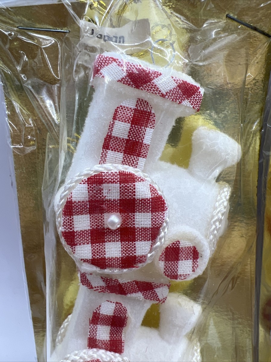 christmas evel リノ3枚 3 Packs of 3 NOS Made in Japan Flocked Train Christmas Tree