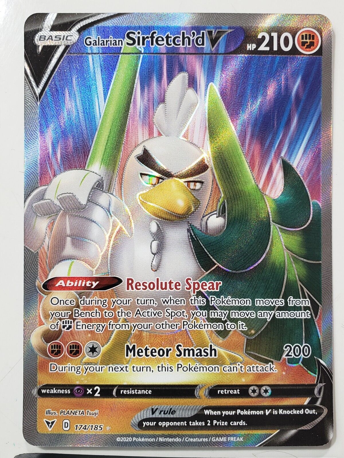 Pokemon Price - 2020 Vivid Voltage Full Art/Galarian Sirfetch'd V Holo