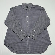 Polo Ralph Lauren Men  s Checkered Andrew Dress Shirt Size 17.5