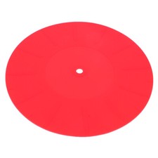 Turntable Platter Mat e Disc Vinyl Record Red Accessories Anti-static