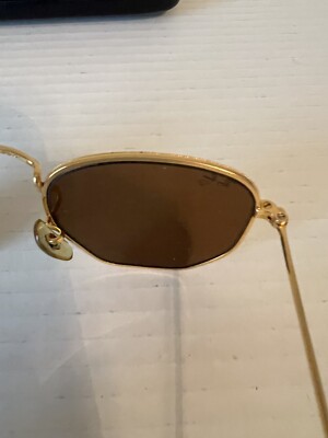 Ray Ban Vintage Sunglasses Survivors Diamond Hard W1910 B-15 Gold