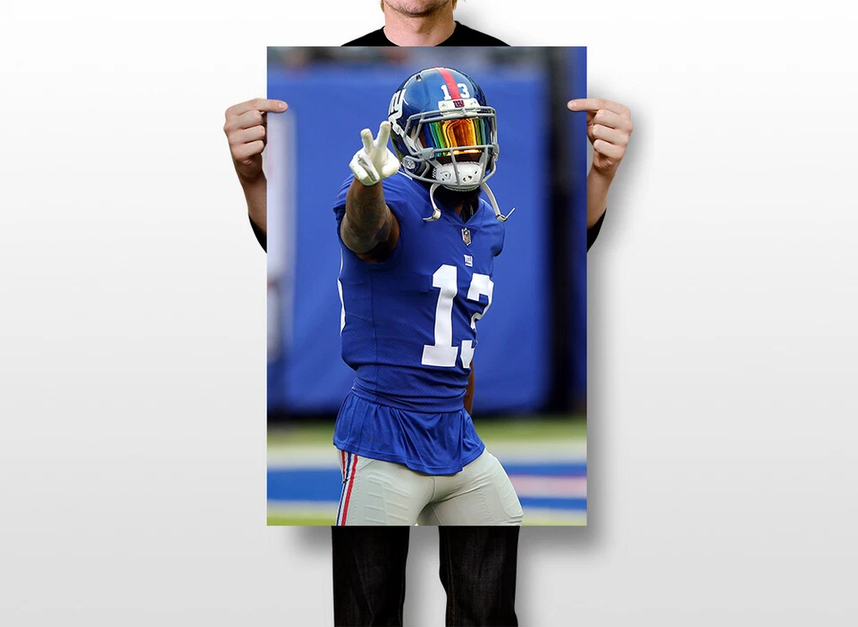 Odell Beckham Jr Fútbol Deporte Seda Pintura Arte de Pared Decoración del Hogar - PÓSTER 20x30 Foto 2 de 4