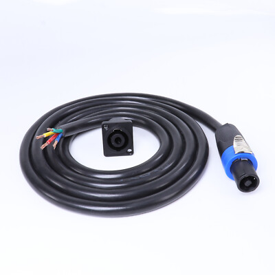 Cavo Speakeron 25ft (7,6m) 4 Fili Per Cassa, Medi E Tweeter - Con Presa A Twist - 14 AWG - Foto 4