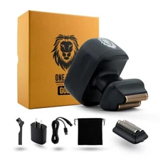 Skull Shaver One Lion Gold PRO Face Shaver for Men - Electric shaver with Foil