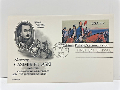 Zoll Ehrung Casimir Pulaski Savannah,Georgia - Vintage Post Cover (Oktober 1979)