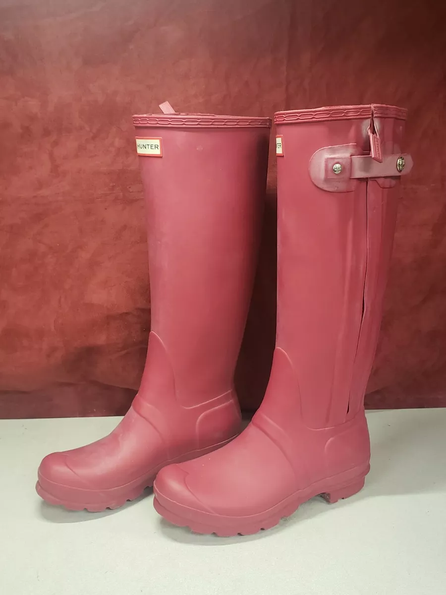 Matte pink hunter boots sale