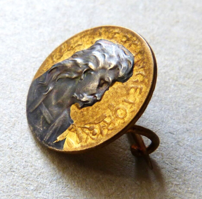 Broche Vintage Petite En Métal Doré - Début Des Années 1900 (Début Du 20e Siècle) - Occasion