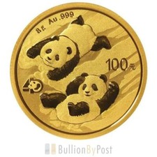2022 8g Gold Chinese Panda Coin 4699.66 per troy oz