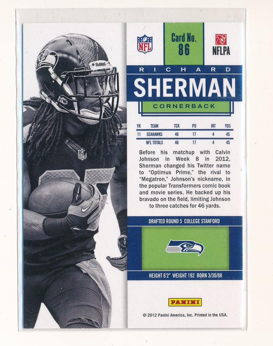 その他 2012 Contenders RC /99 Richard Sherman 2012 Contenders RC /99 Richard Sherman