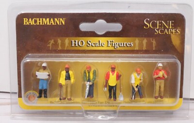 Bachmann Scene Scapes Mini-Figures 33116, Six Civil Engineers, HO Scale