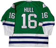 BOBBY HULL SIGNED & INSCRIBED CCM HARTFORD WHALERS JERSEY PSA/DNA COA LARGE