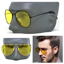 Sport Pilot Hd Night Driving Vision Sunglasses Yellow High Definition Glasses