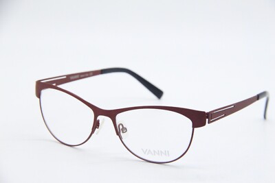 NEW VANNI V1111 C402 RED BLACK AUTHENTIC EYEGLASSES FRAMES 51-16