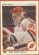 1990-91 Upper Deck #183 Chris Terreri Rookie Card New Jersey Devils