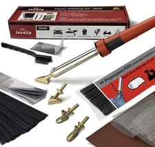 JOUNJIP Plastic Welding Kit Deluxe - UL Certified - 17 Pc Aluminum Repair Tap...