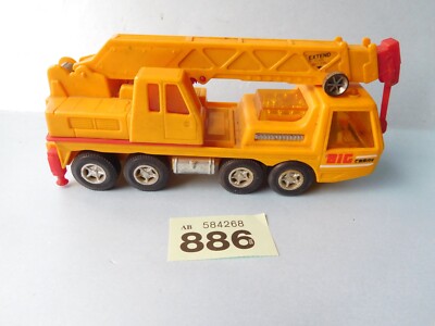Vintage Kunststoff 8 Rad Kran komplett & funktionsfähig Made in Hong Kong (836)