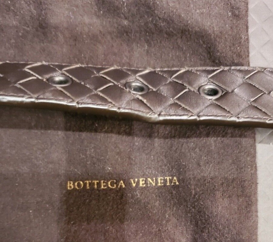Bottega Veneta Intrecciato Leather Belt - Espresso Brown Bottega Veneta Intrecciato Leather Belt - Espresso Brown