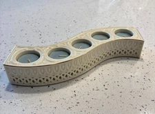 Lenox Carved S Shaped Votive Holder